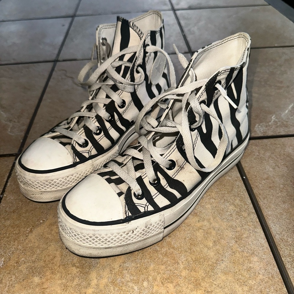 Zebra Print Platform Converse - image 4